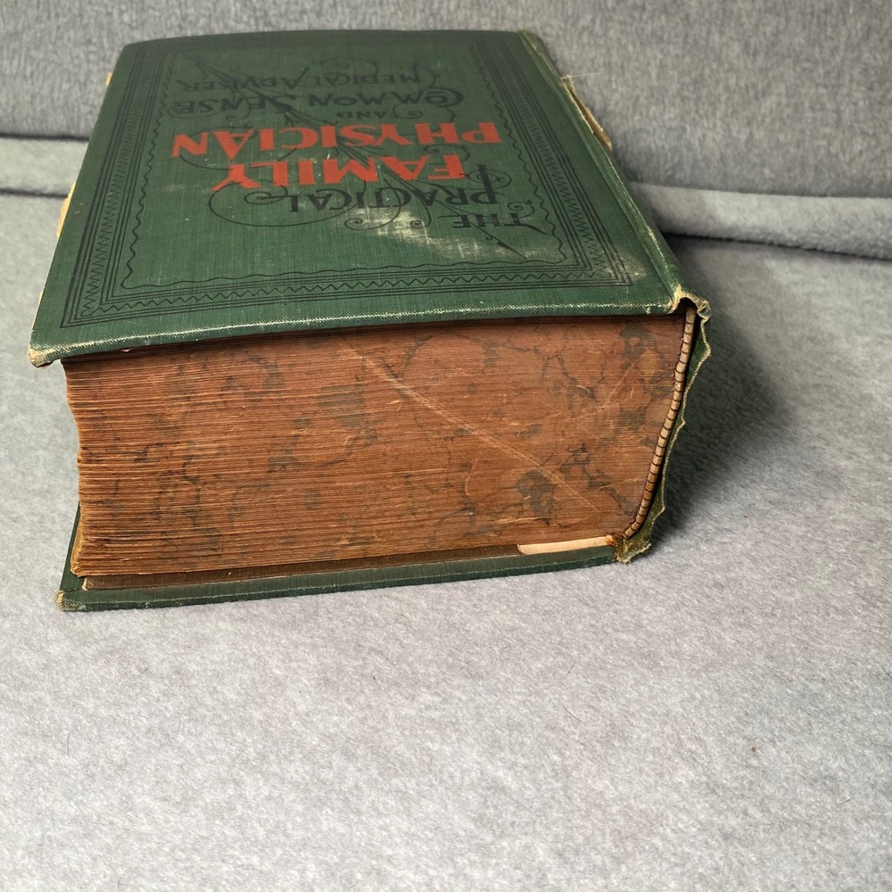 Vintage Practical Family Physician Book by Hood Medical 1901 Antique Loose Pages - Picture 10 of 13